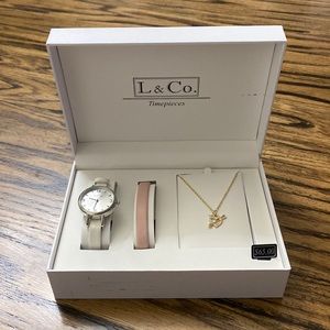 L & Co. Timepieces Jewelry Set
